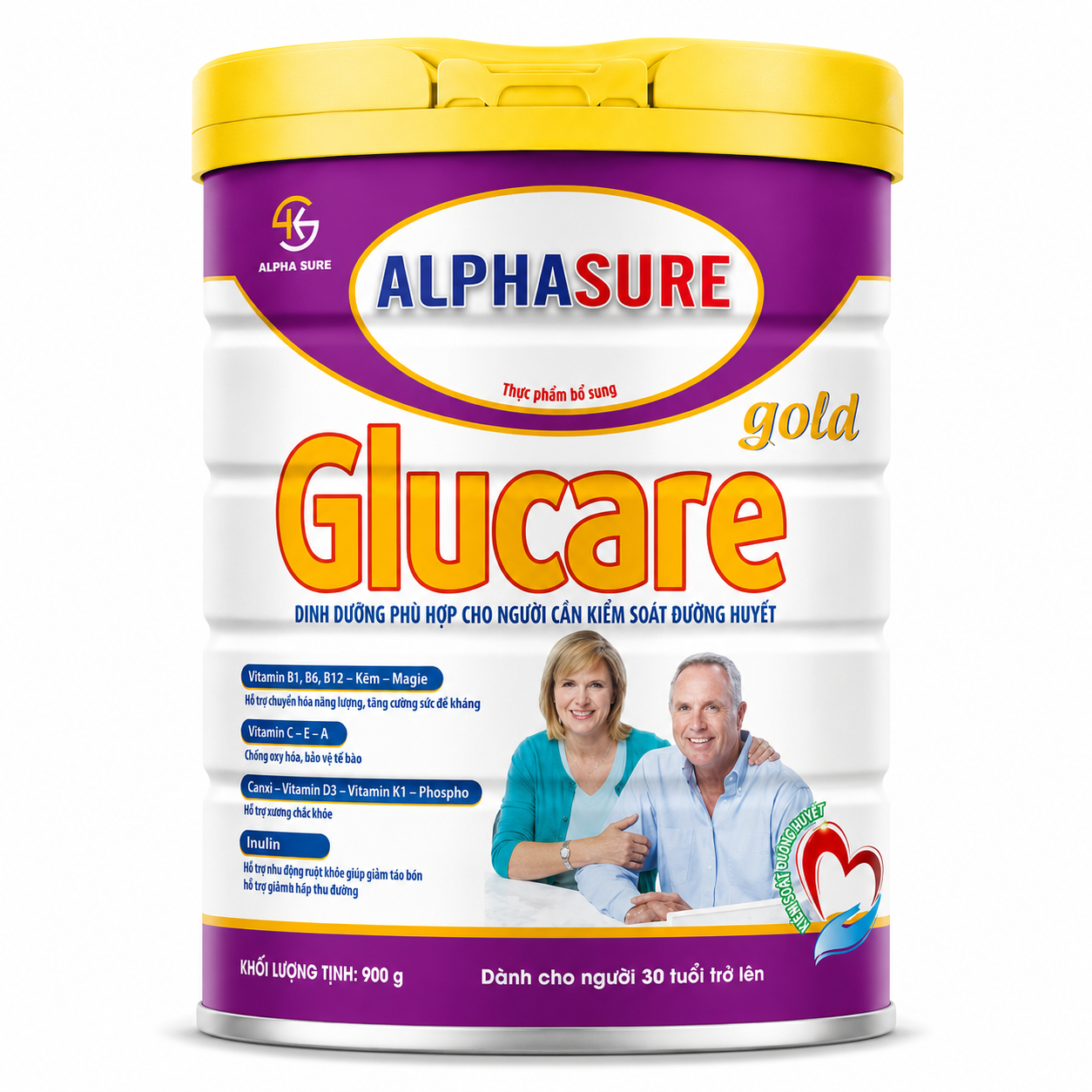 Alphasure Glucare Gold 900 g - Us Home
