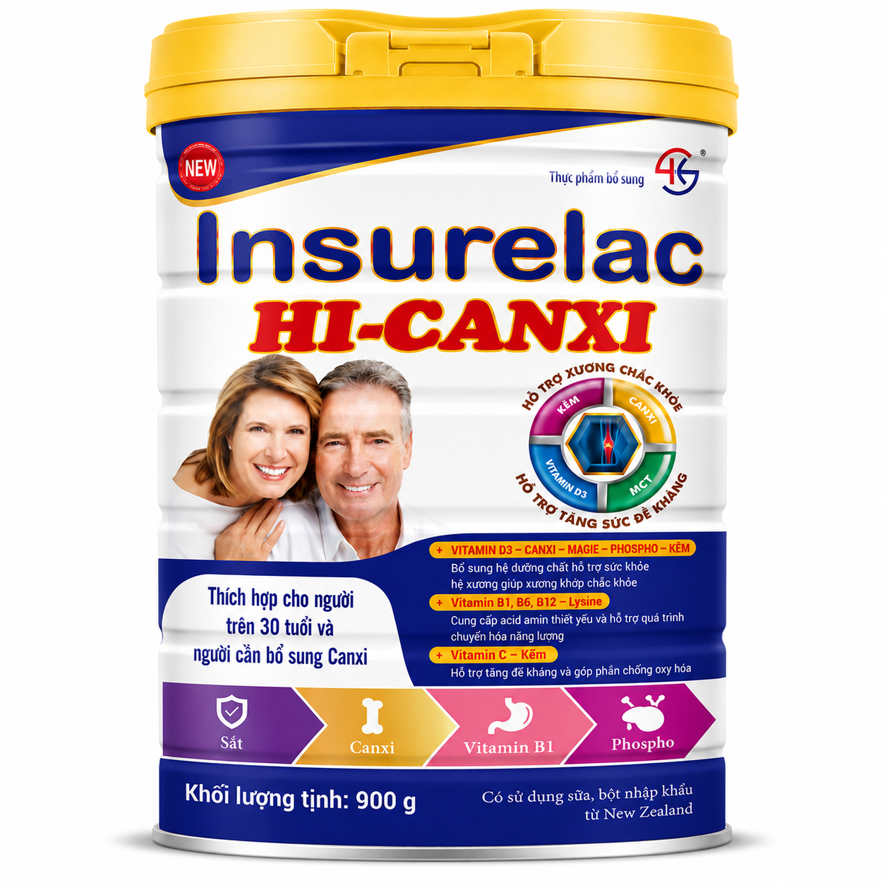 Thực phẩm bổ sung INSURELAC HI-CANXI 900 G - Us Home