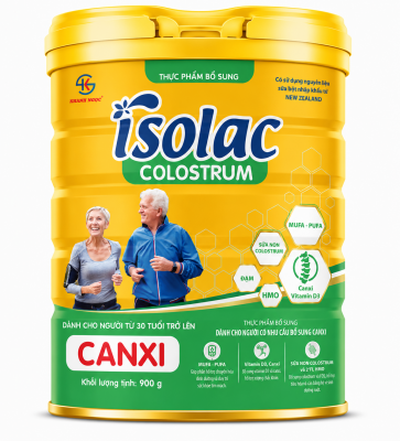 Thực phẩm bổ sung ISOLAC COLOSTRUM CANXI 900 g - Us Home