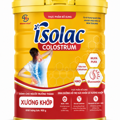 Thực phẩm bổ sung ISOLAC COLOSTRUM XƯƠNG KHỚP 900 g - Us Home