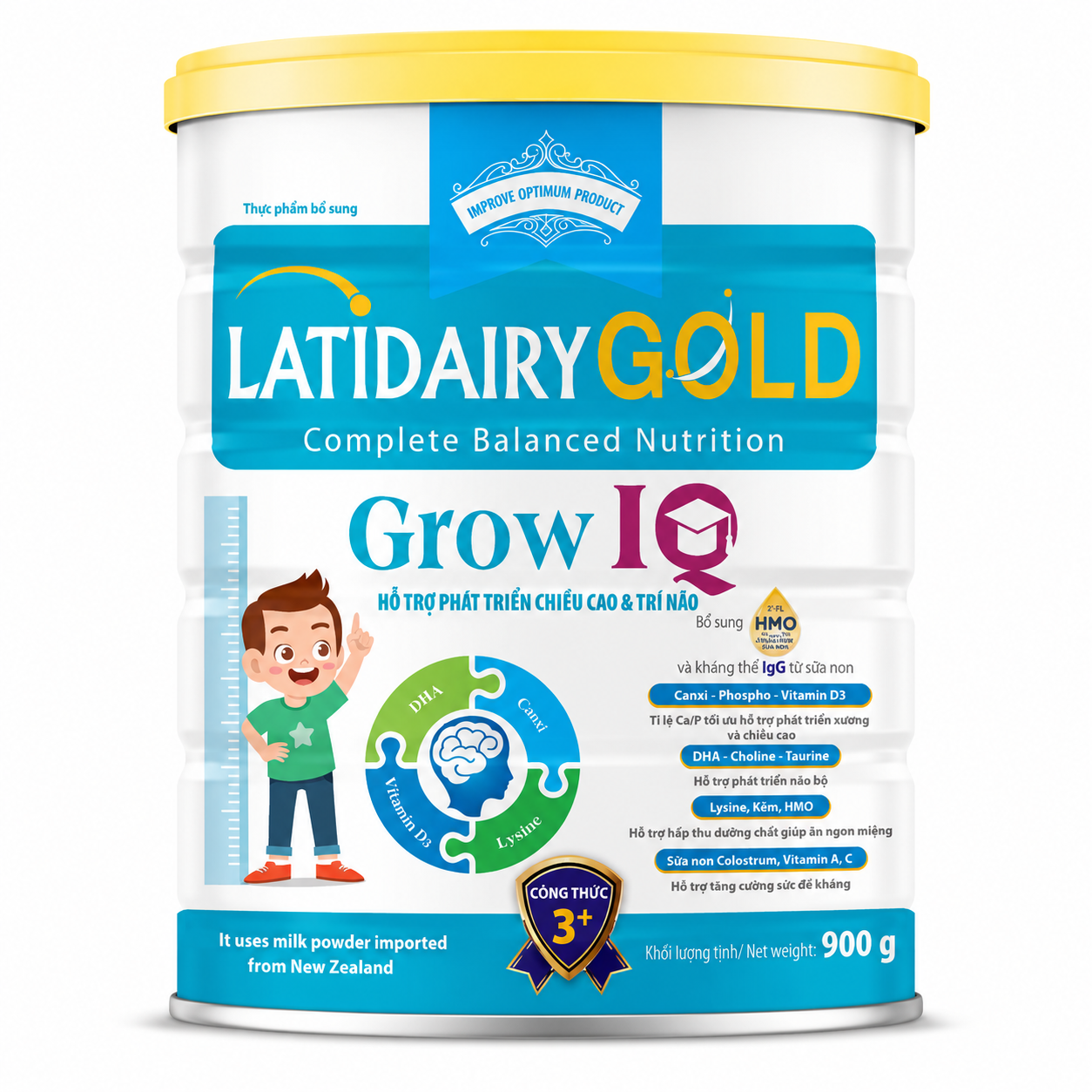 LATIDAIRY GOLD GROW IQ 900 G