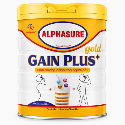 Thực phẩm bổ sung ALPHASURE GOLD GAIN PLUS 900 g - Us Home