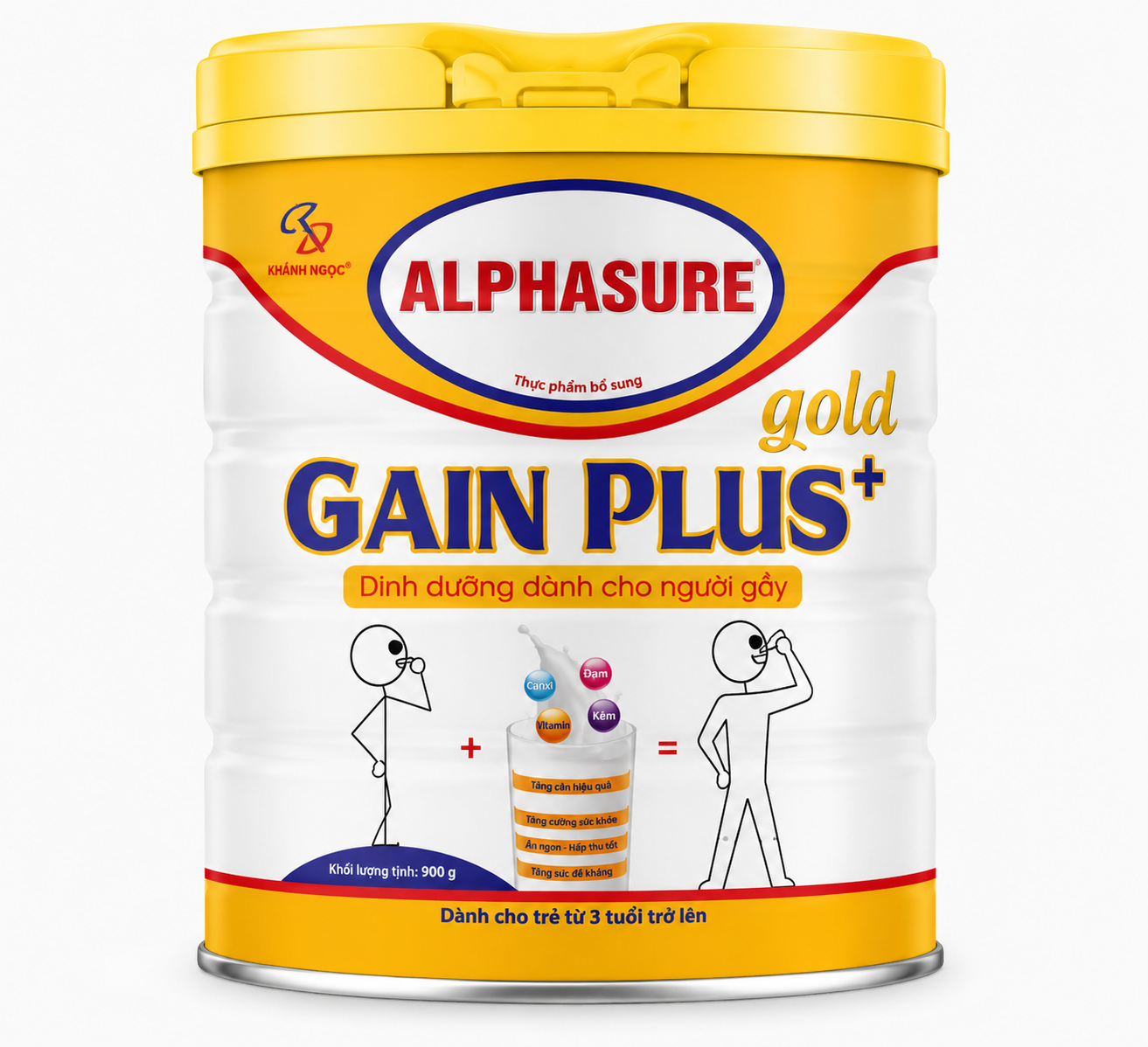 Thực phẩm bổ sung ALPHASURE GOLD GAIN PLUS 900 g