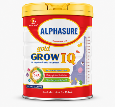 Thực phẩm bổ sung ALPHASURE GROW IQ GOLD 900 g - Us Home