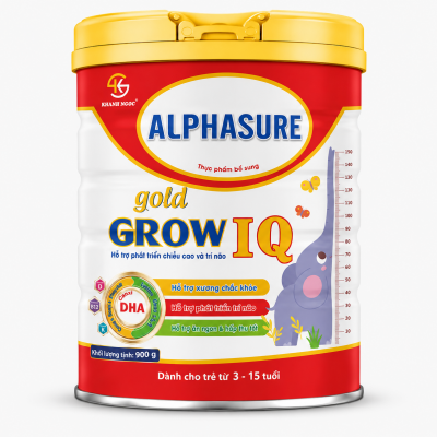 Thực phẩm bổ sung ALPHASURE GROW IQ GOLD 900 g - Us Home